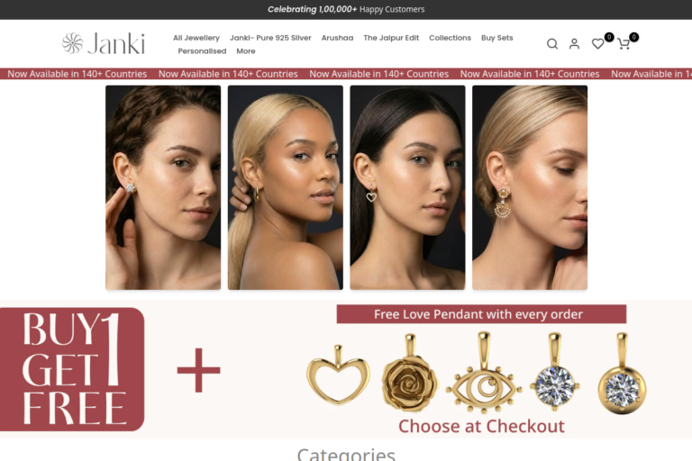 The Janki - ethnic fashion eCommerce website by KhatooTech